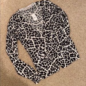 NEW Animal Print LOFT Cardigan